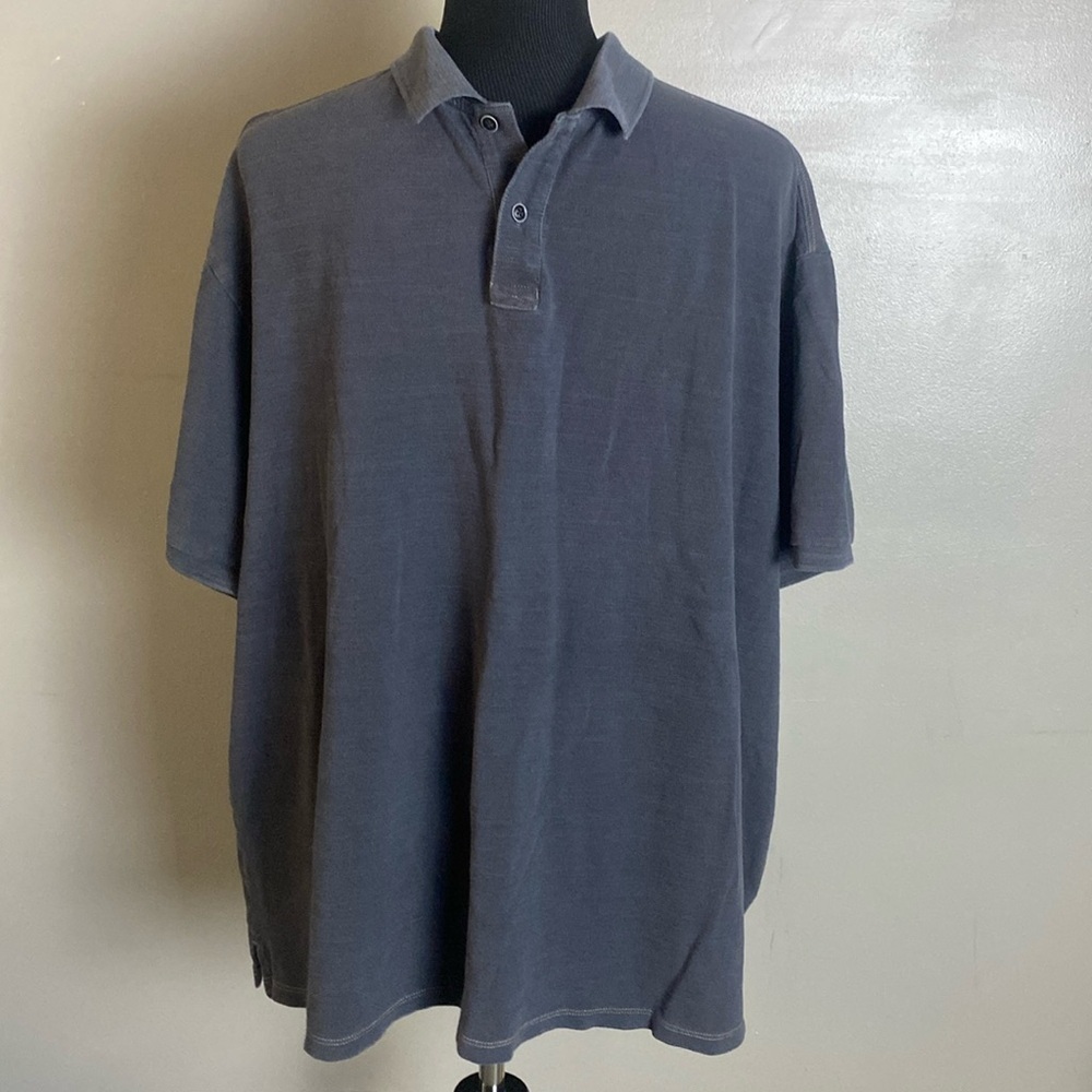 ROWM Men’s Gray Polo Shirt 100% Organic Cotton Sz 2XB